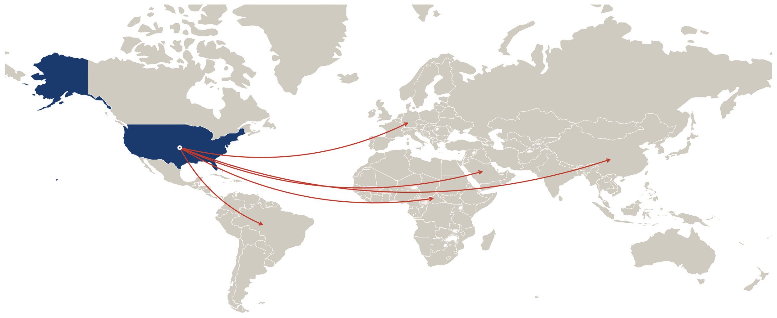 Global market entry advisory connecting North America with Europe, Africa, and the Middle East.