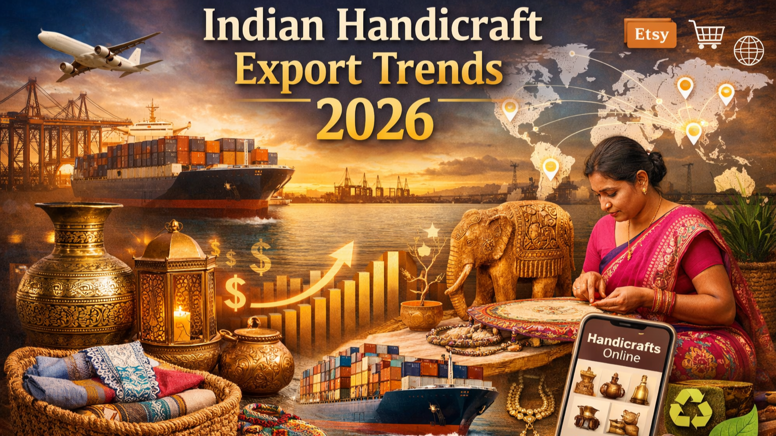 Top Trends in Indian Handicraft Export 2026: Sustainability, Digital Growth &amp; Global Demand