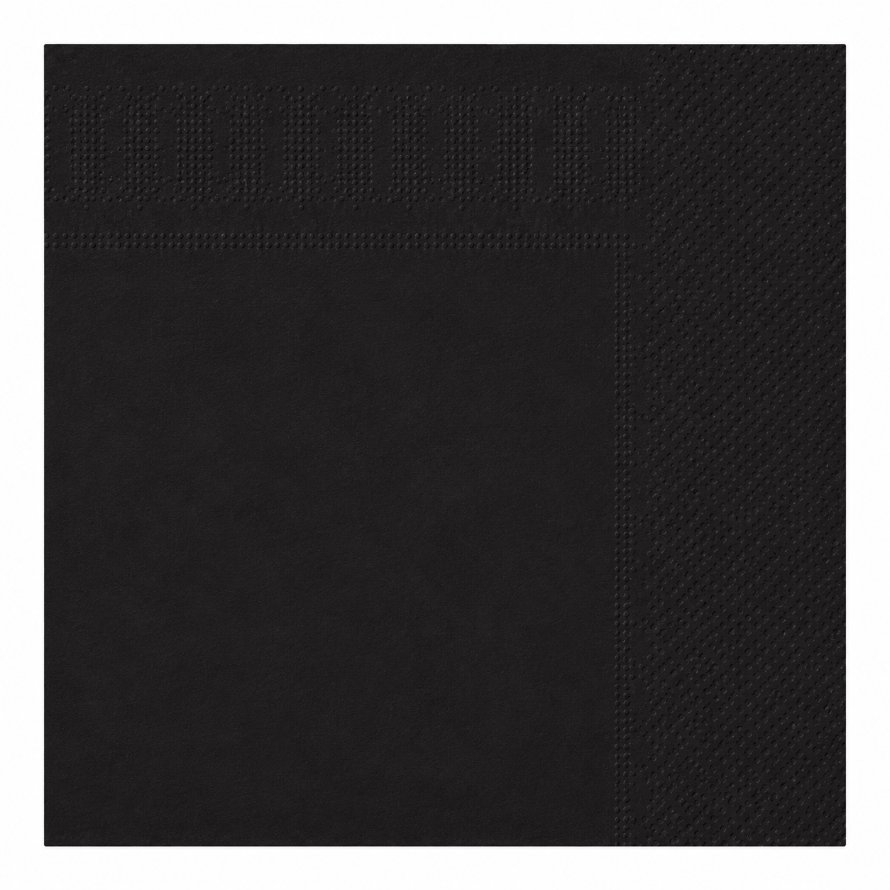Soft Dinner Black Napkins Paper Serviettes Biodegradable 25 X 25cm 2PLY 200