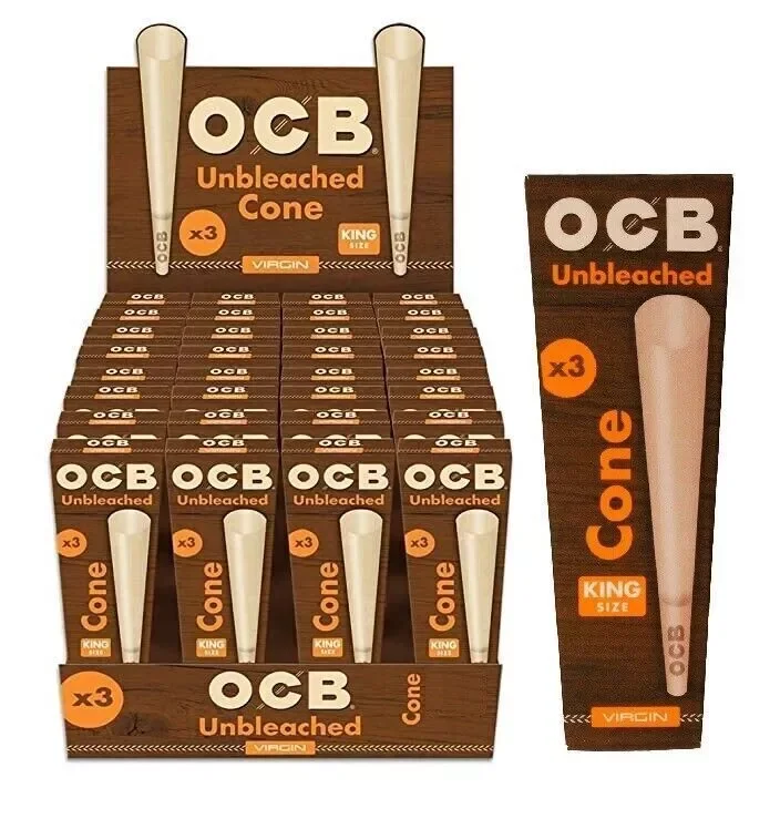 OCB Virgin Cones Rolling Paper- King Sized, Pre Rolled