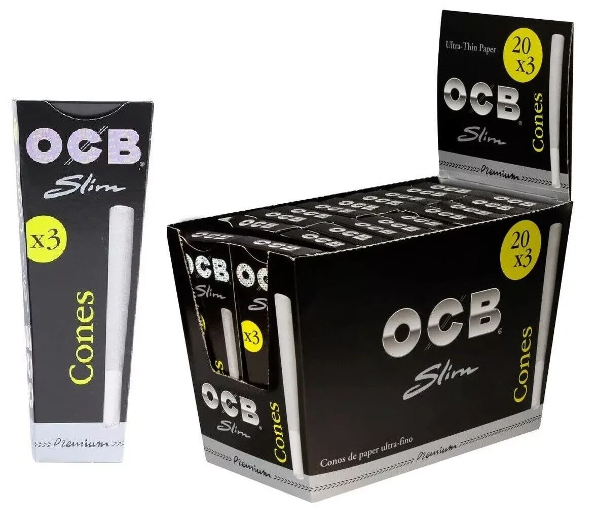 OCB Premium Cones Rolling Paper- King Sized, Pre Rolled