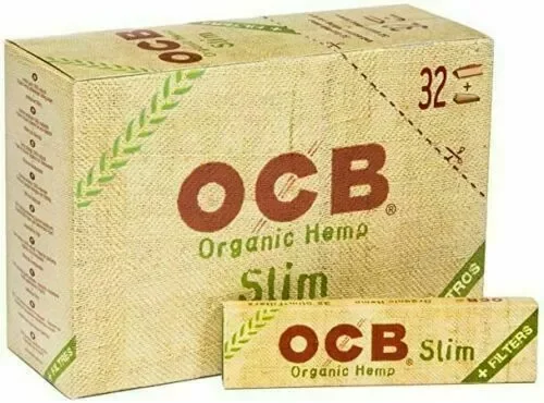 OCB Organic Hemp Connoisseur Rolling Papers With Tips-