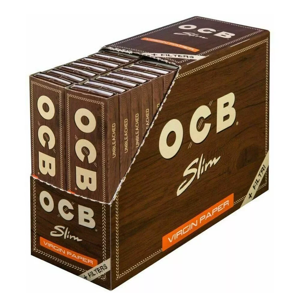 OCB Connoisseur Virgin Rolling Paper With Tips- Premium King Size