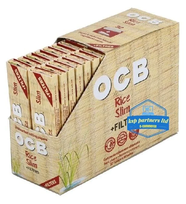 OCB Rice Connoisseur Rolling Paper With Tips- Premium King Size