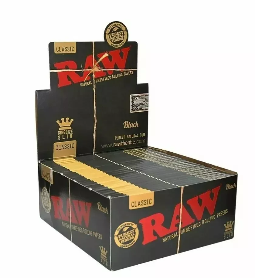 Raw Black Classic King Size Slim Rolling Papers