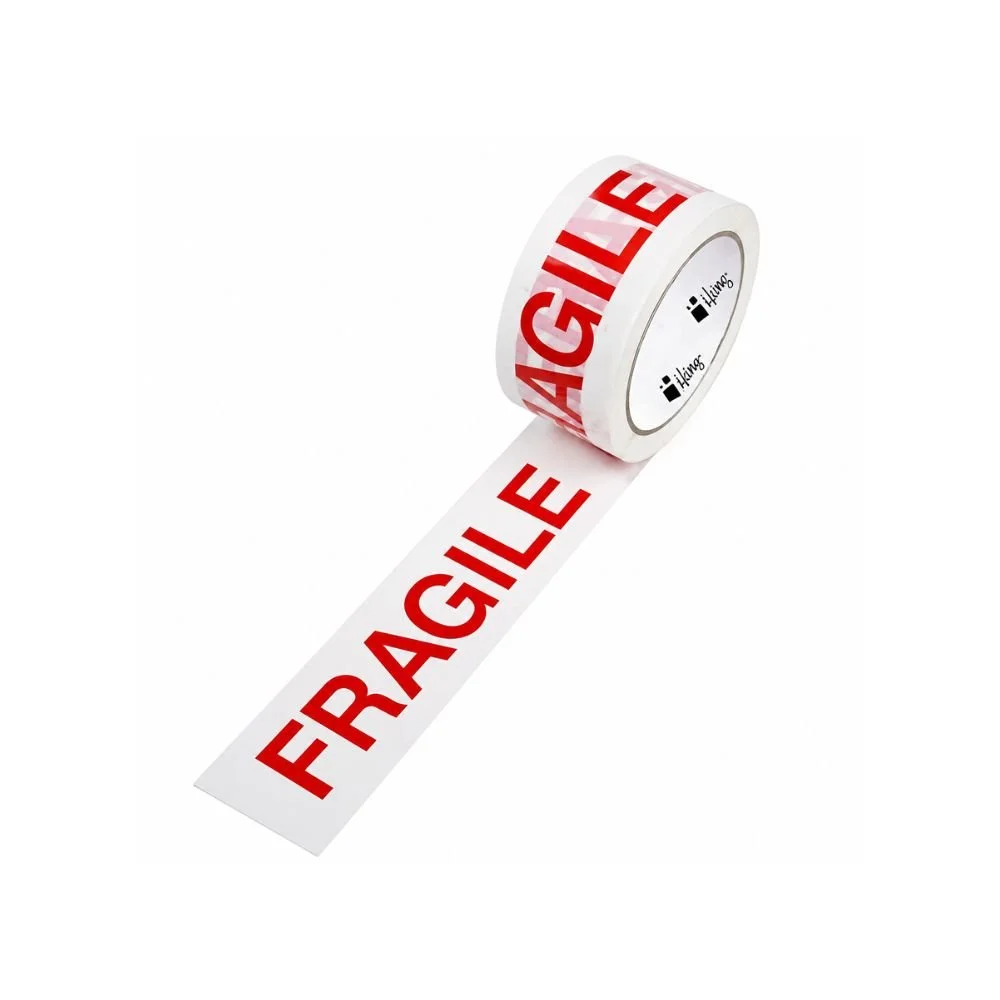 Fragile Tape Printed Rolls 48mm x 66m Pack of 6