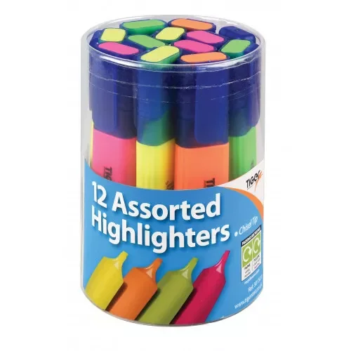 Assorted Highlighters- Chisel Tip