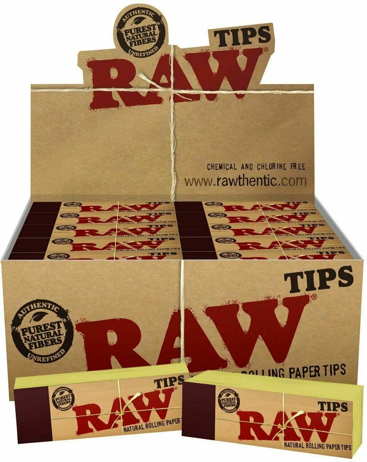 Raw Rolling Papers Filter Tips Standard Size Vegan