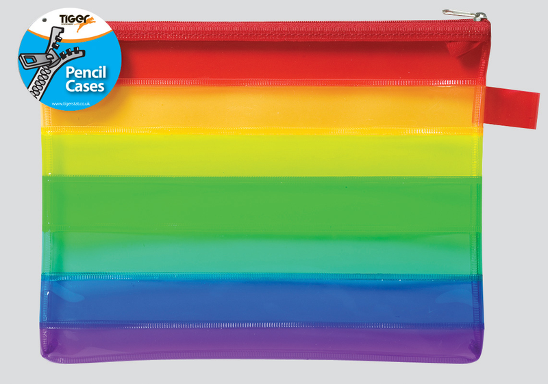 PENCIL CASE A5 RAINBOW PVC