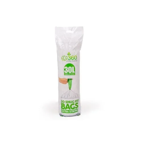 Extra Strong Kitchen Drawstring Bin Liners - 30L