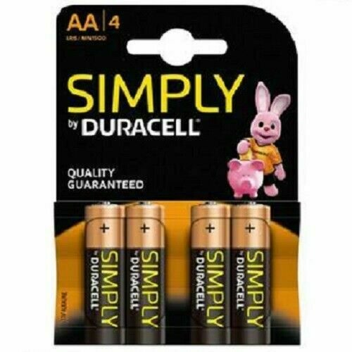 Duracell AA Simply Batteries Alkaline Power Long Lasting