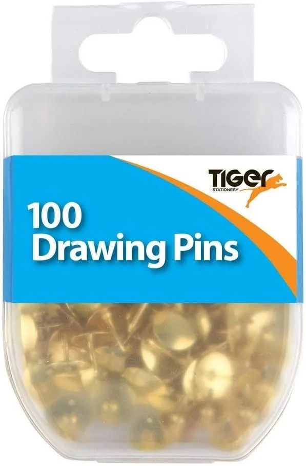 Tiger :  Drawing Pins : Pack of 100