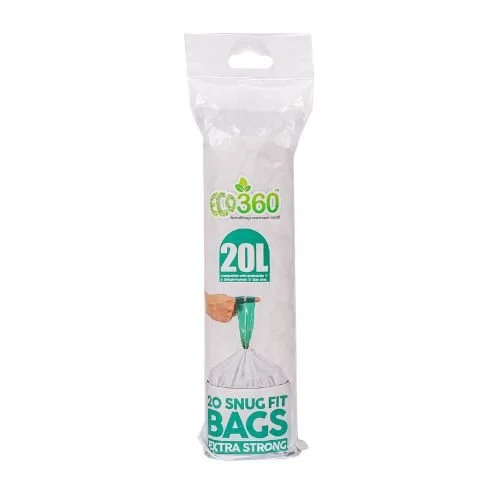 Extra Strong Kitchen Drawstring Bin Liners - 20L