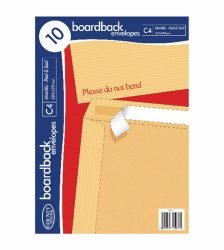 board back envelope