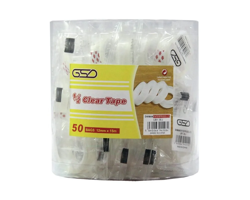 Clear Jar Tape 1/2"