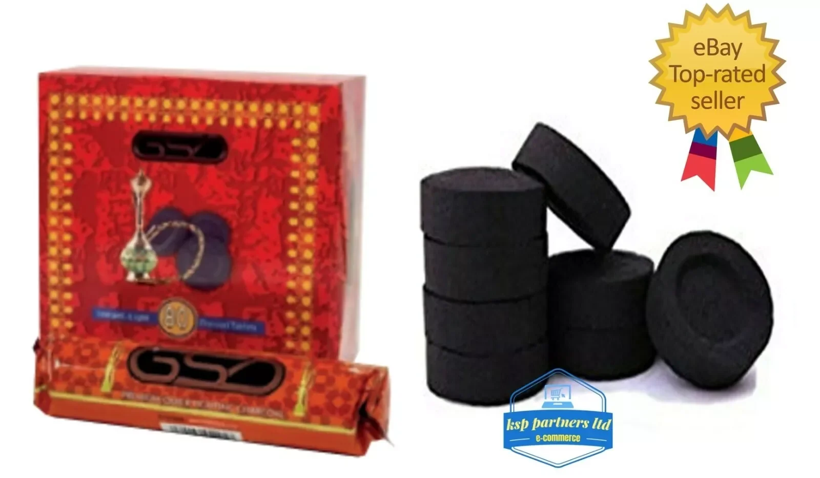 Shisha Hookah Charcoal Incense Burner Coal Tablets