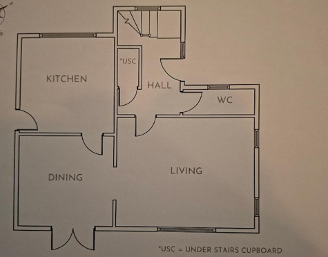 Floorplan provided with to improve of a ground floor space