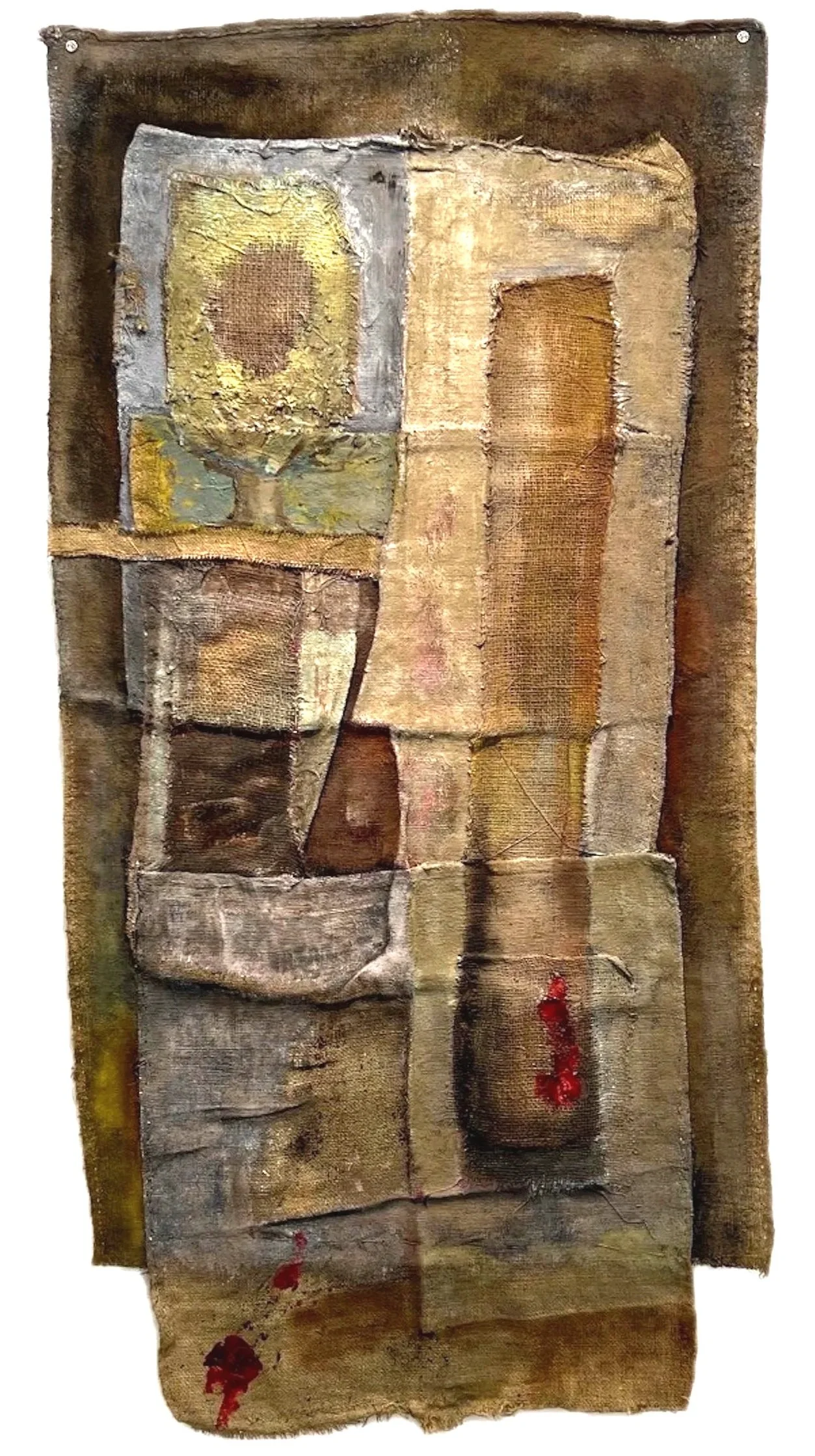 Lost Myth, oil on burlap, 150 x 75 cm. 2022