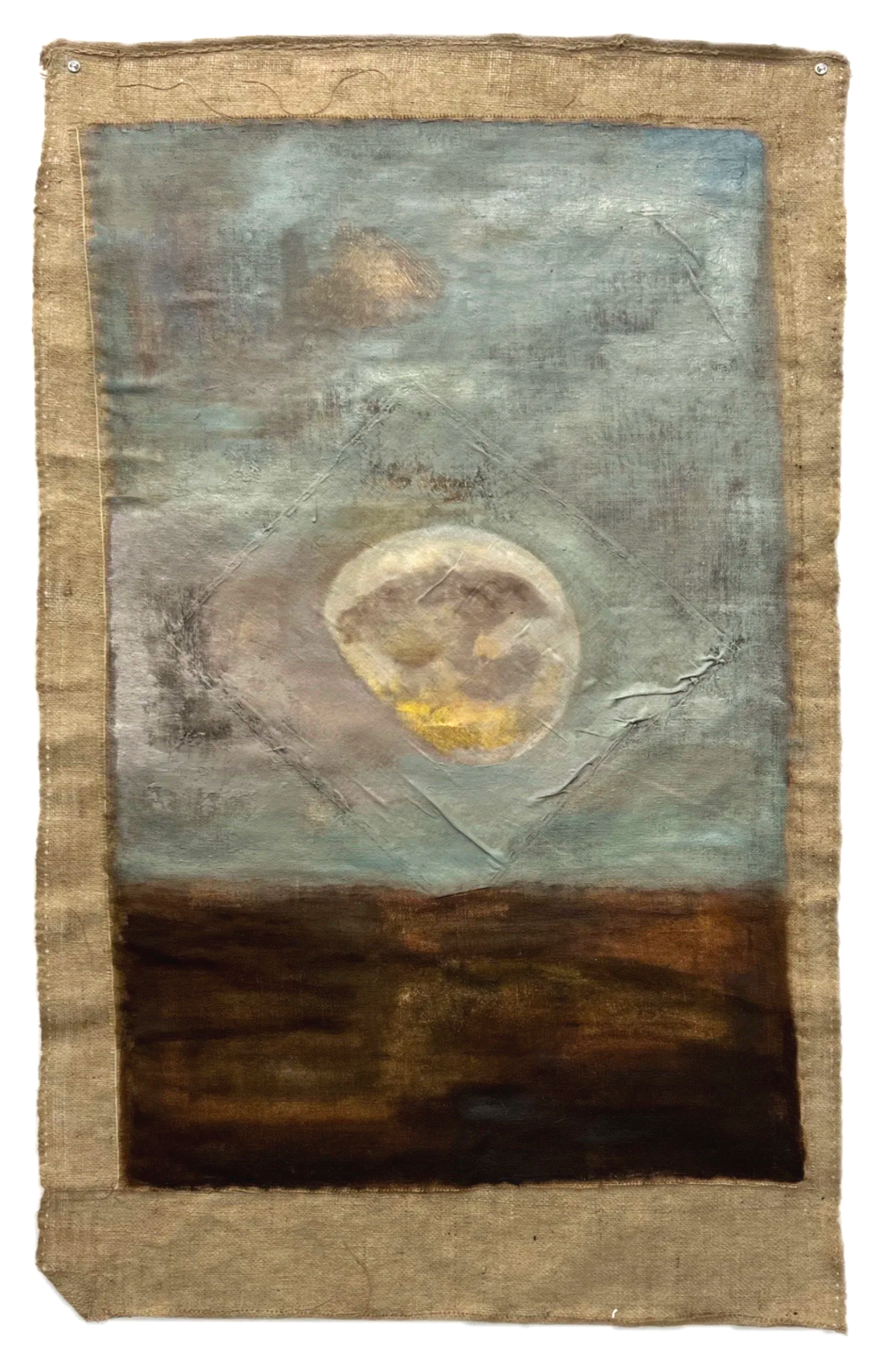 Coagulatio of Anima. oil on burlap. 130 x 75 cm. 2022