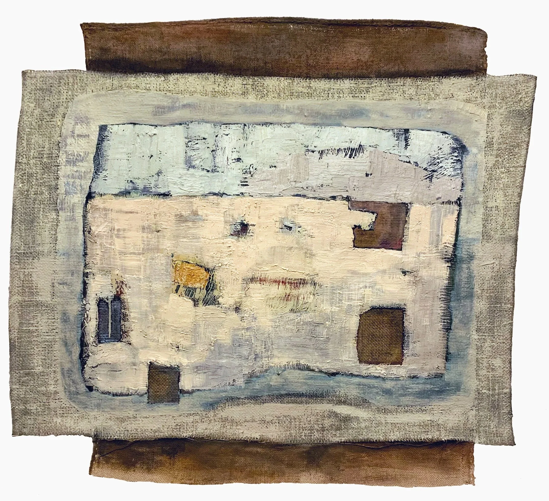 Inner Shed. oil on burlap. 90 x 100 cm. 2020