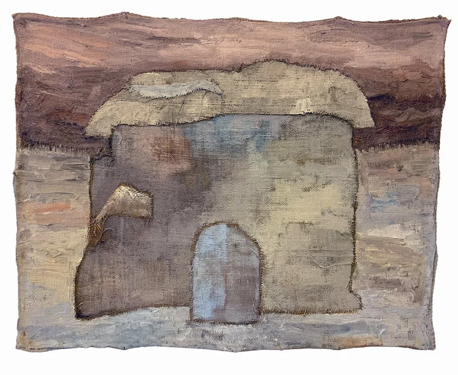 Ice Palace. oil on burlap. 80 x 100 cm. 2021
