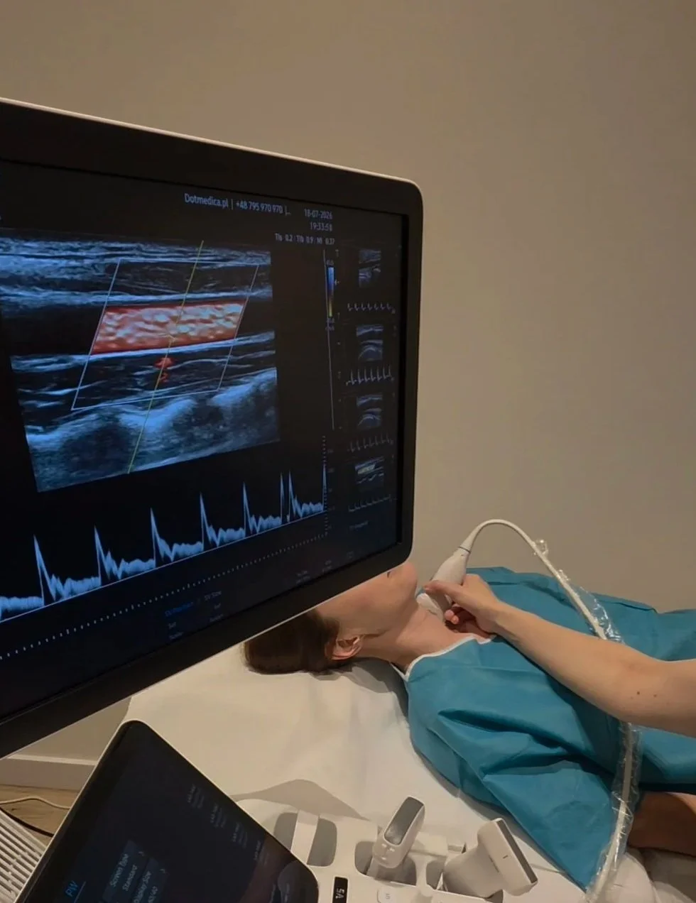 USG doppler tętnic szyjnych i kręgowych