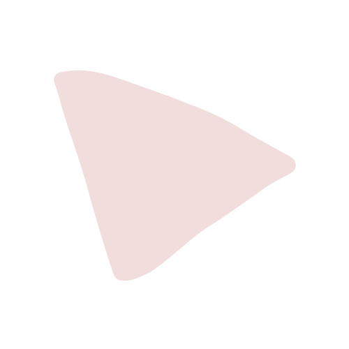 A pale pink, irregular triangular shape with rounded edges on a black background.