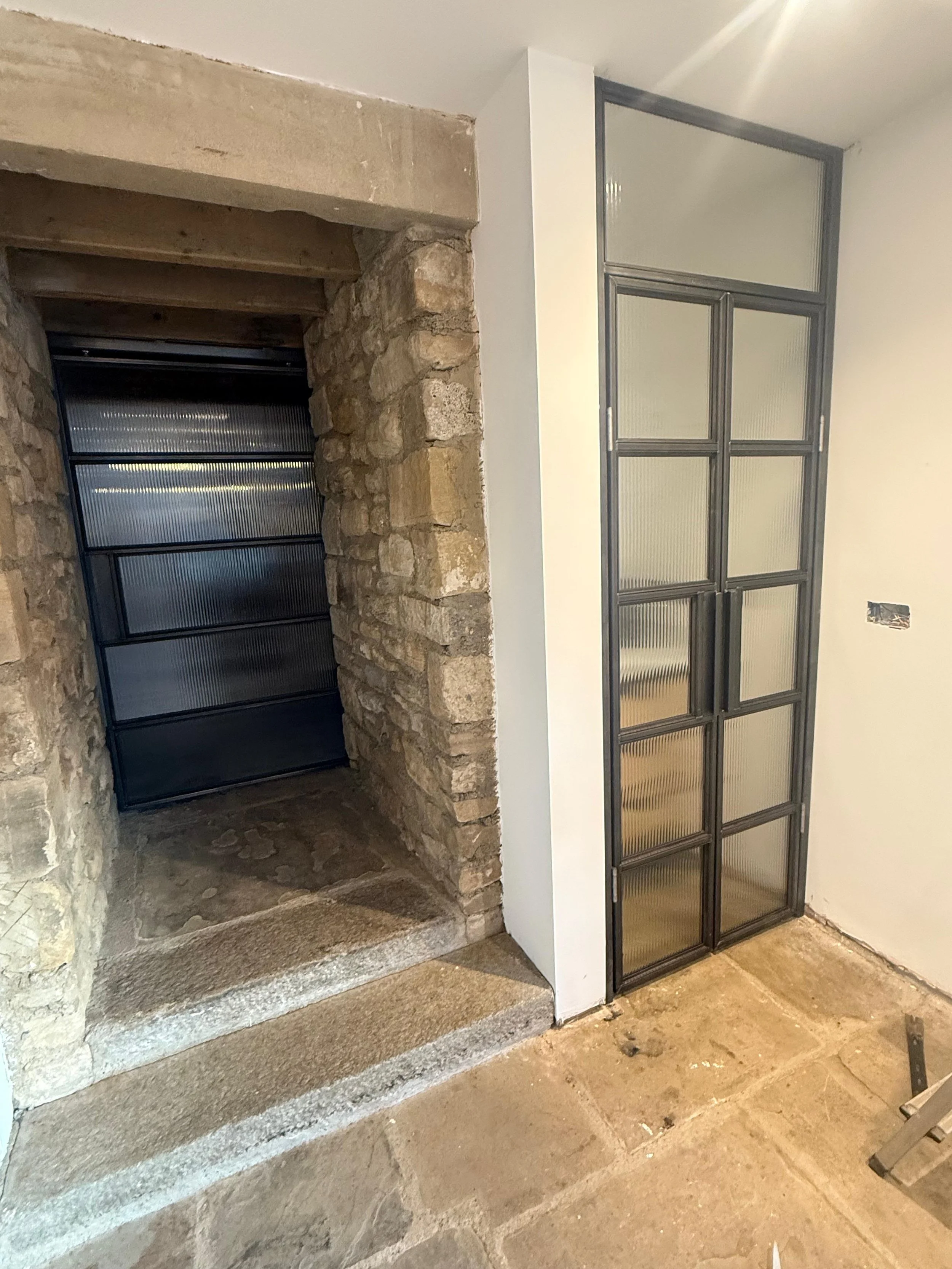 Bespoke interior crittall doors, north east uk,