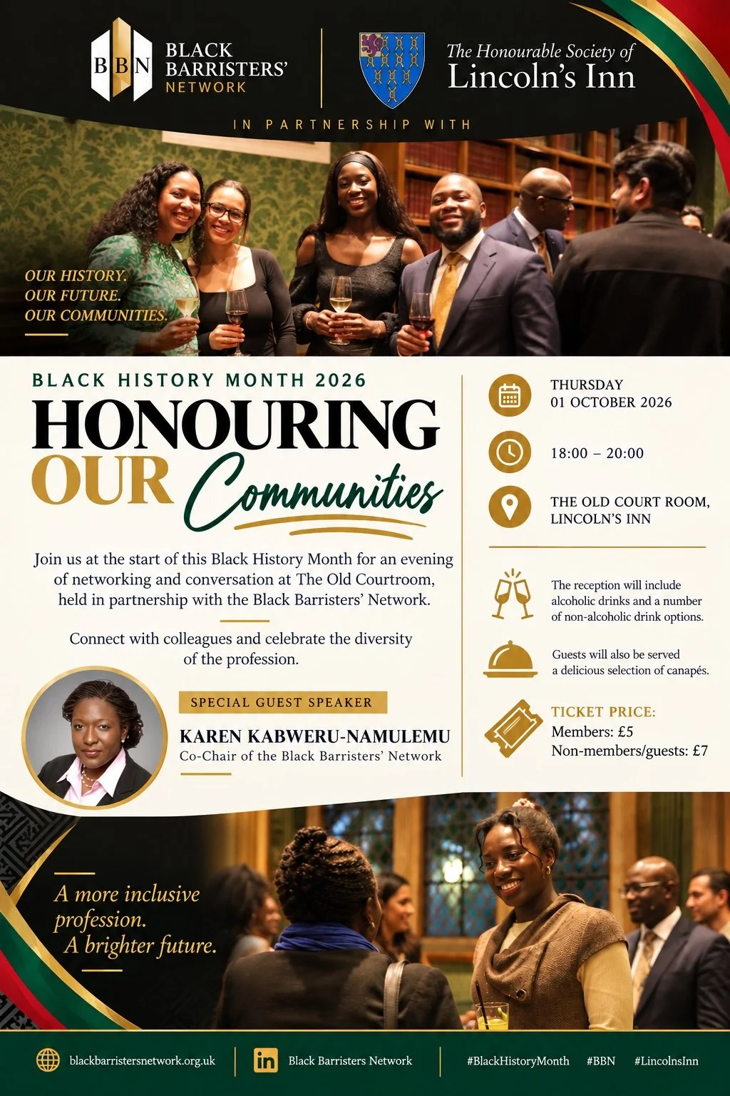 Black History Month Celebration in Partnership with Lincoln’s Inn