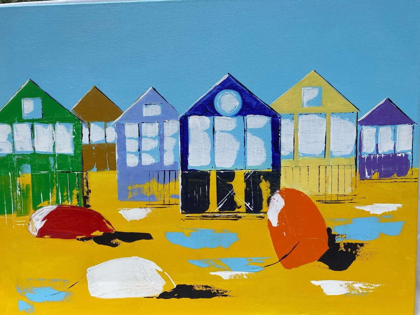 Beachhuts at Mudeford
