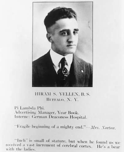 Black and white photograph of a young man in formal attire