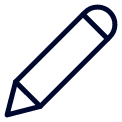 Outline of a pencil