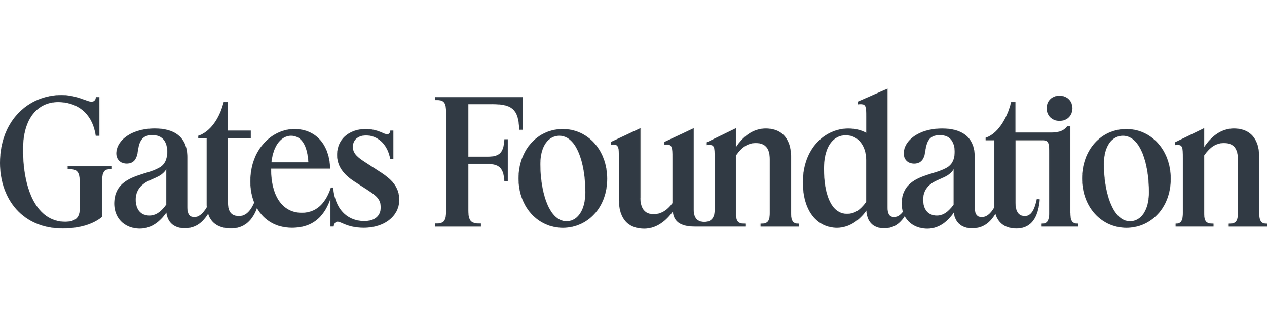 Gates Foundation logo in black and gray text on a white background
