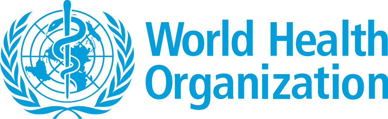 The logo of the World Health Organization
