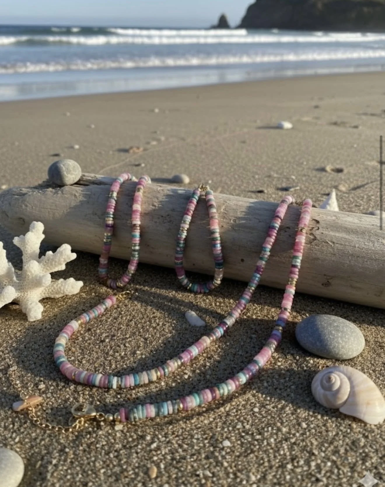 Chakra crystal necklace