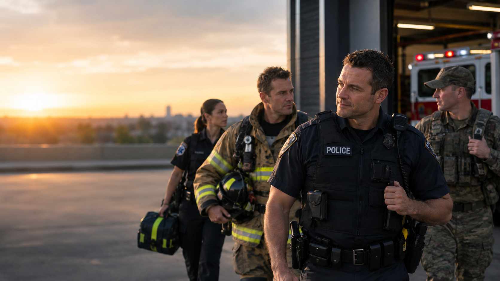 First responders answering the call to duty