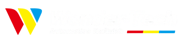 Wonder-Tech Automotive Refinish logo in black, yellow, red, blue, and white