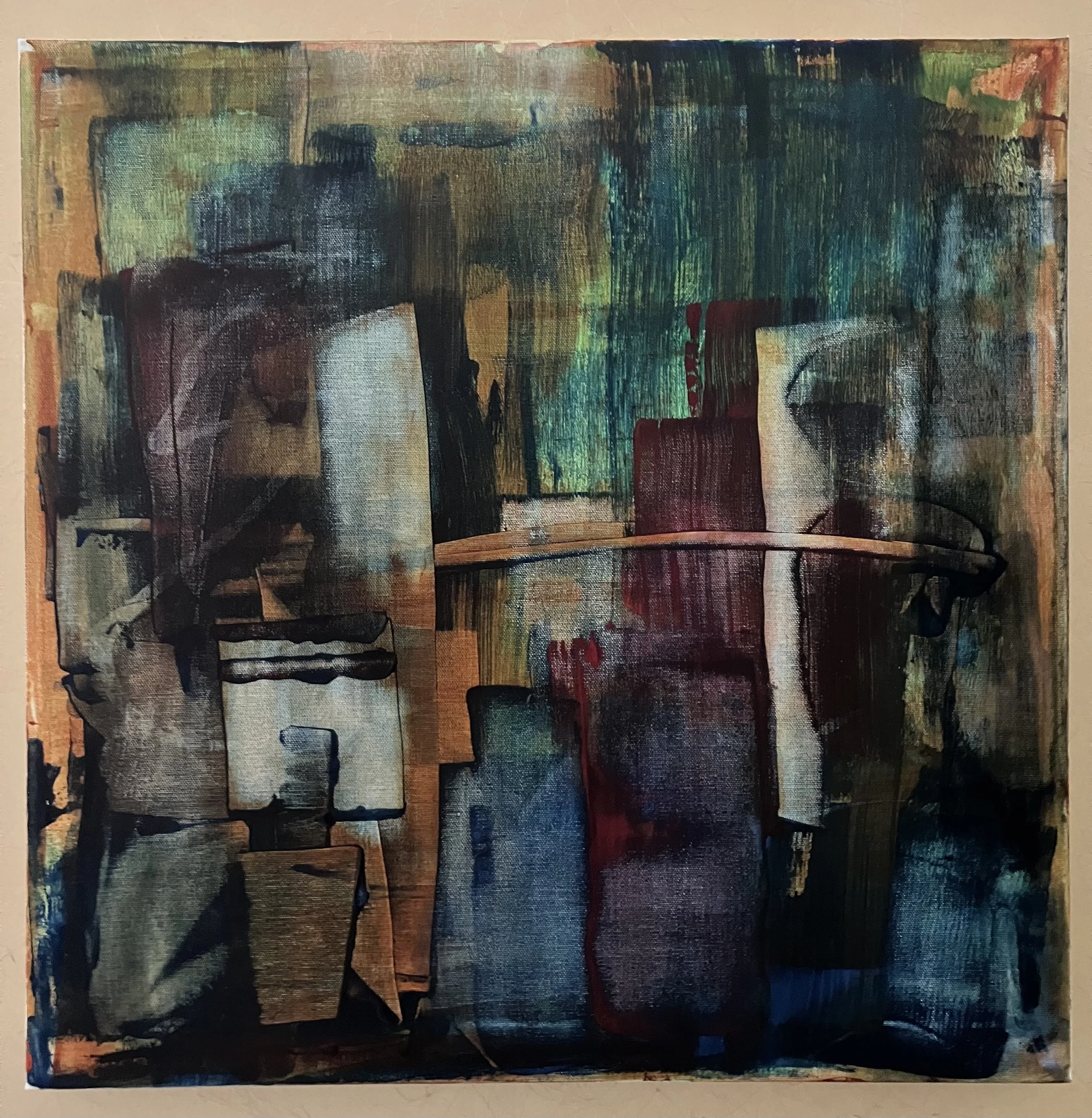 Fat City  24 x 24 x 1.5 in.  Acrylic on canvas - 2026 - Available