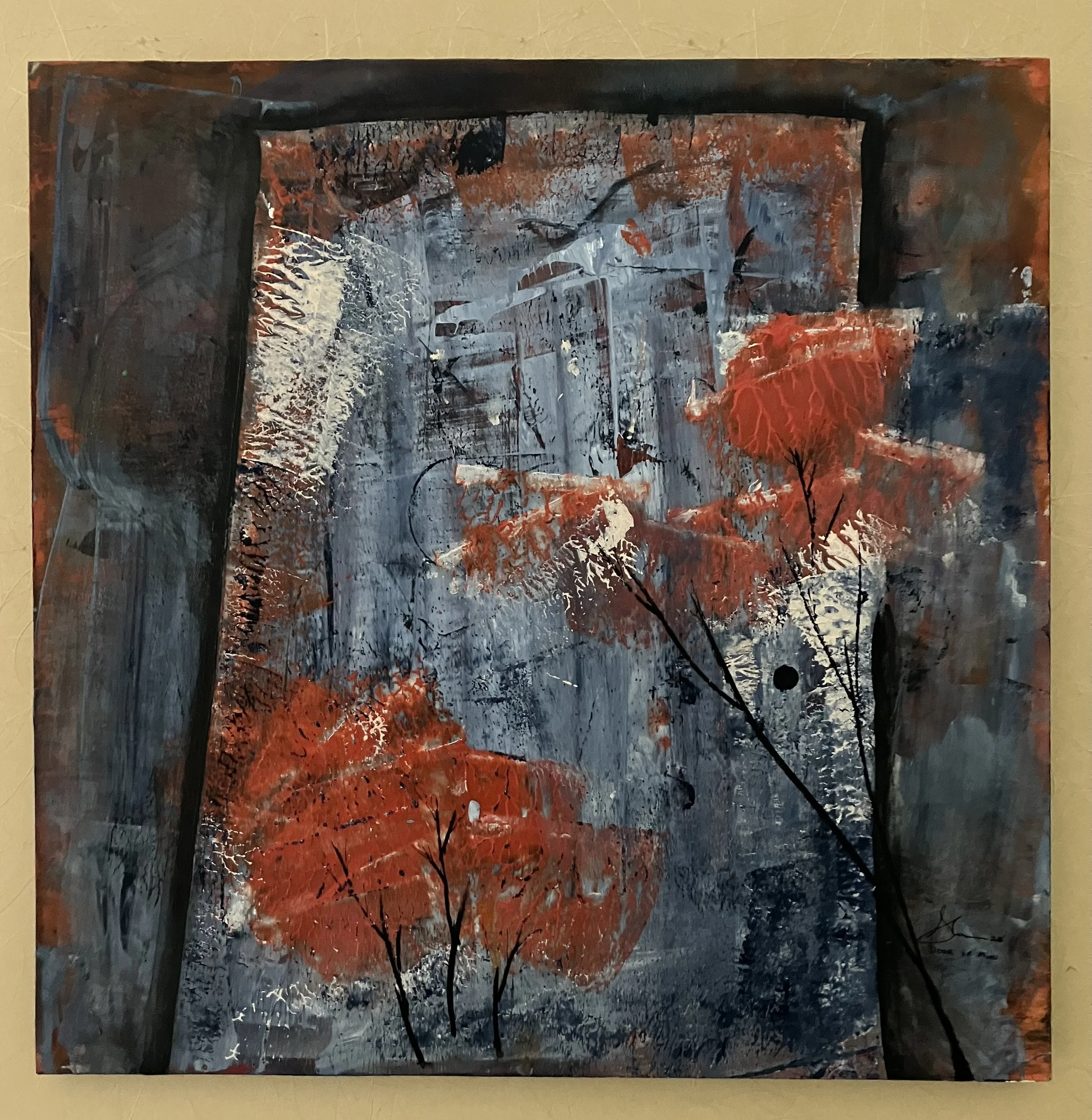 Door in Mind   20 x 20 in.    Acrylic on wood panel -   2025