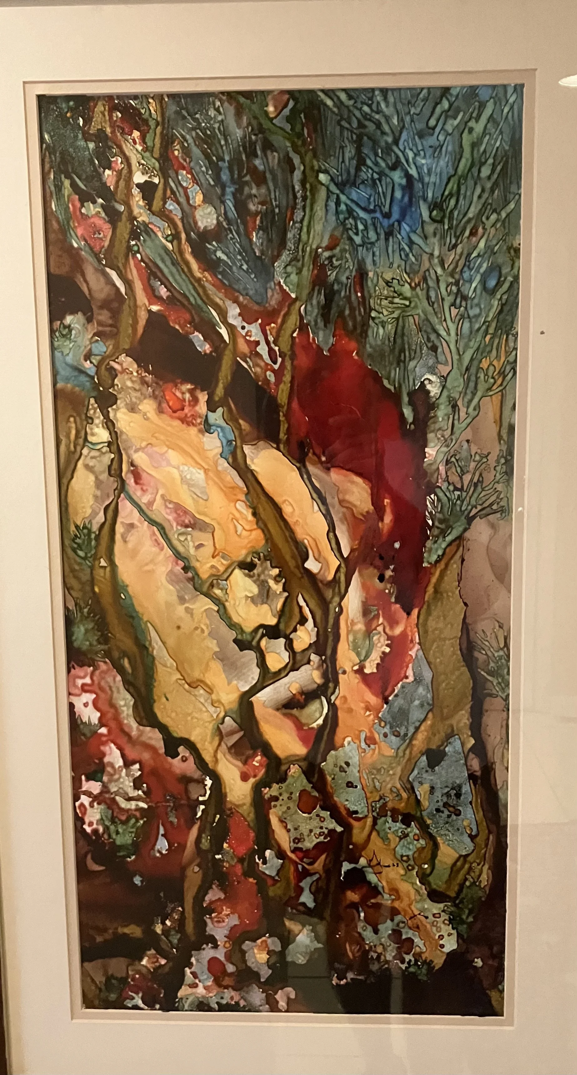 Watkins Glen   31 x 15 in.    Watercolor on yupo paper - 2024