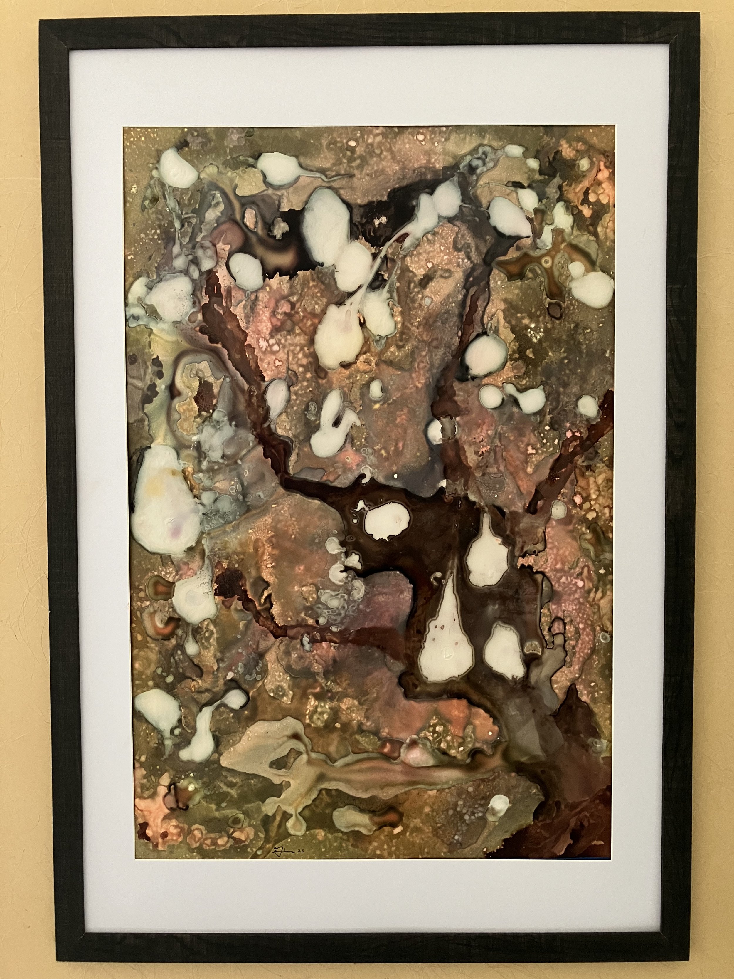 29 x 19 in.    Mixed media on yupo paper - 2025