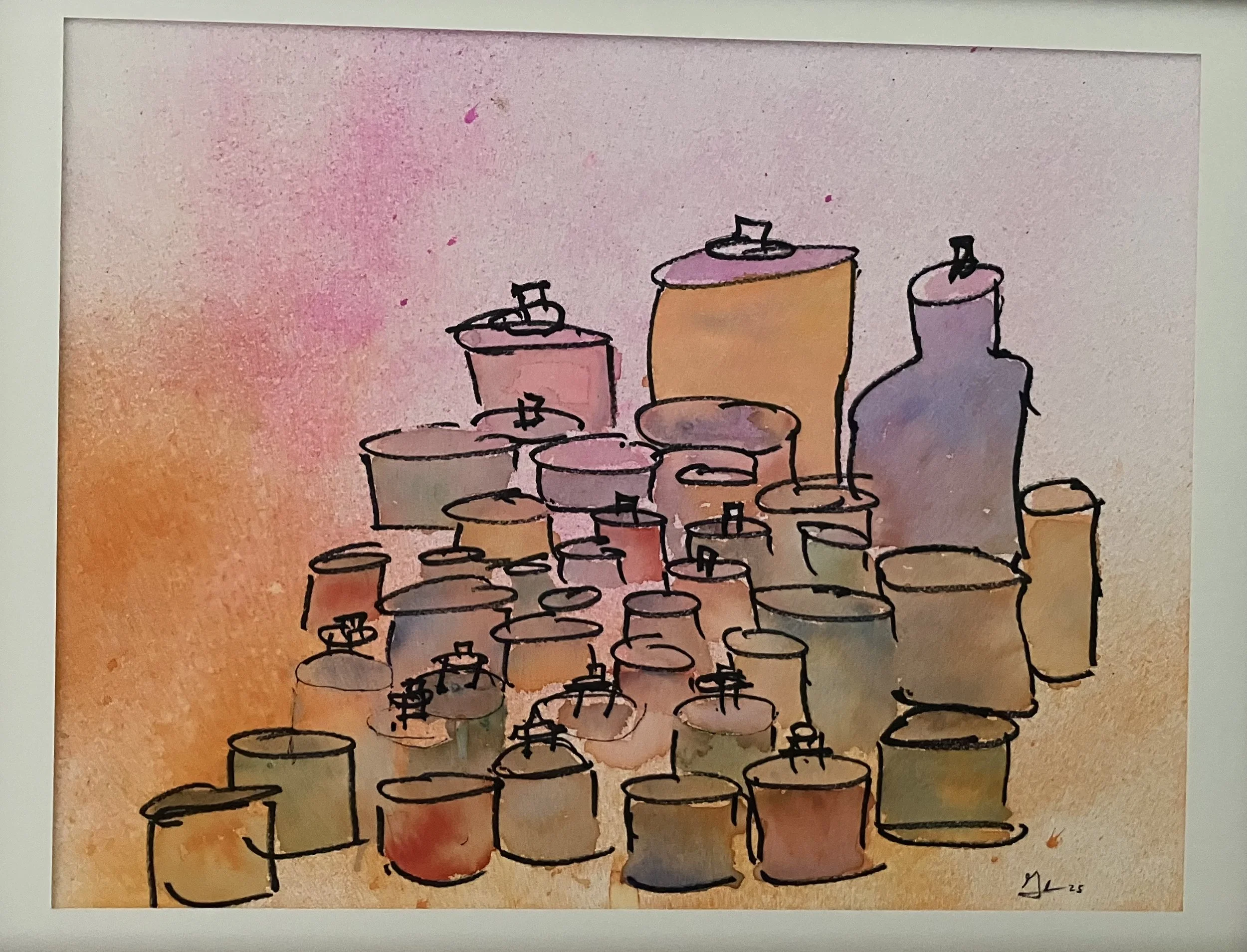 10 x 13 in.  Watercolor on paper - 2025