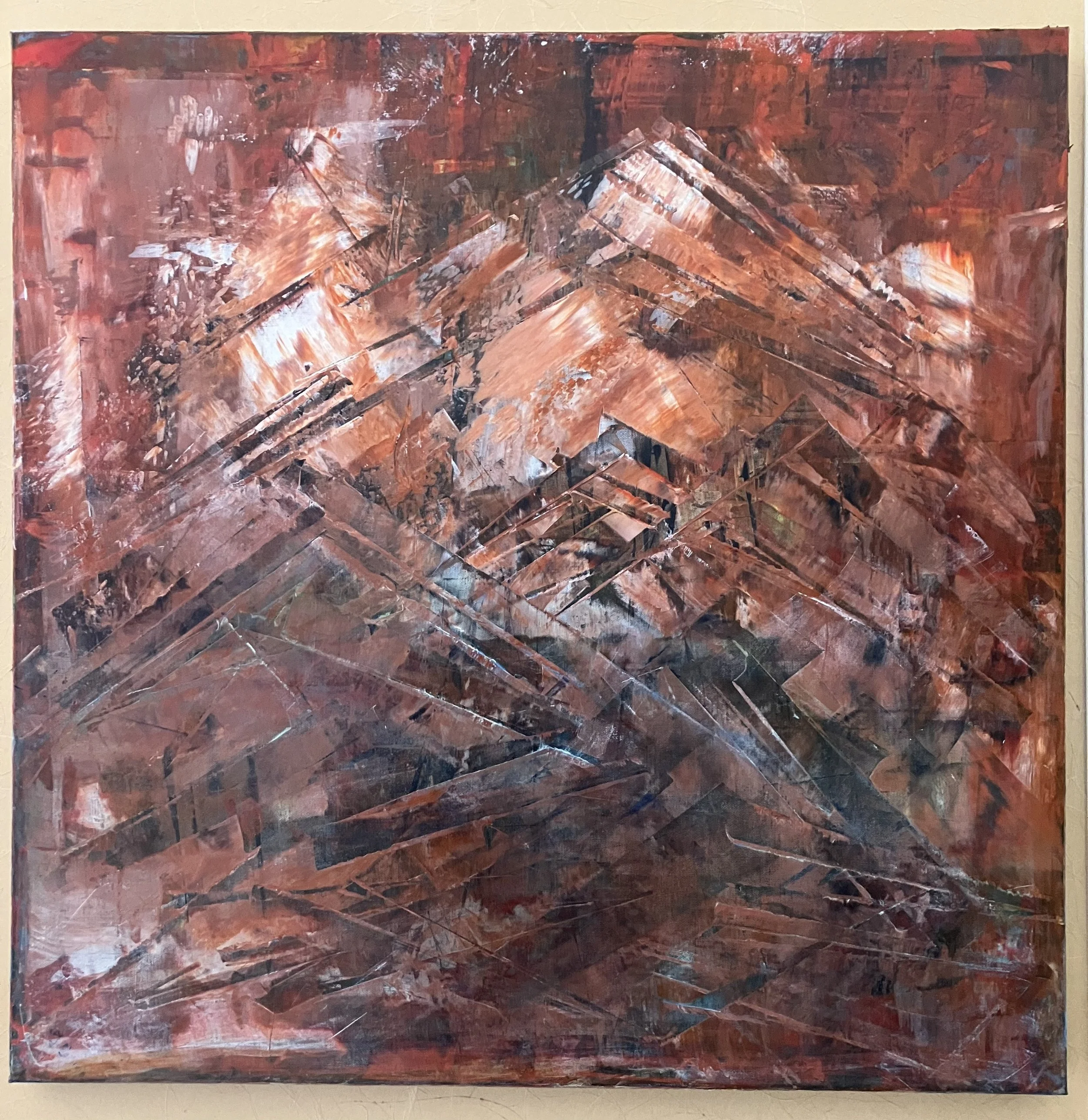 30 x 30 in.    Acrylic on canvas -   2024