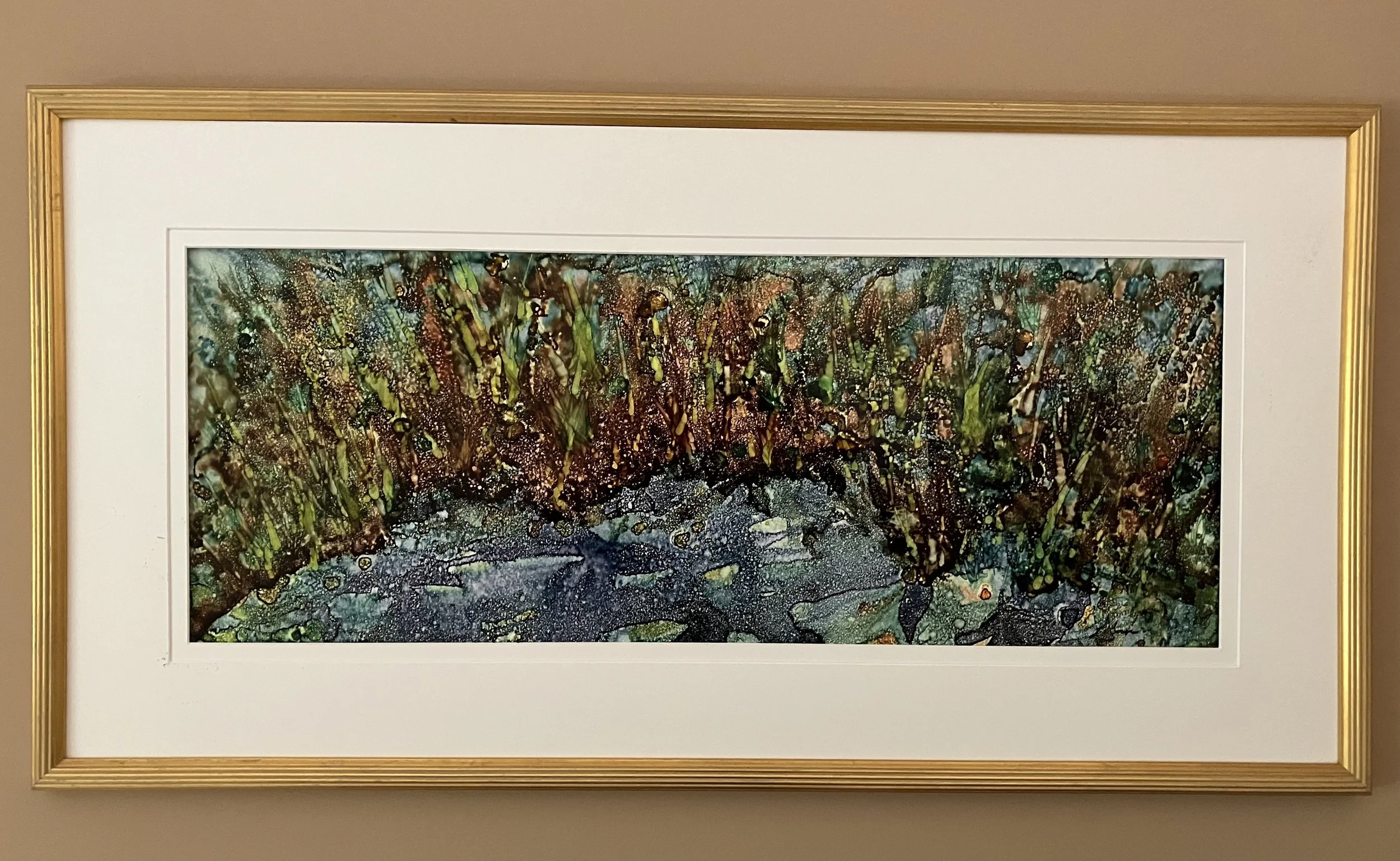 11 x 29 in.   Mixed media on yupo paper-   2026