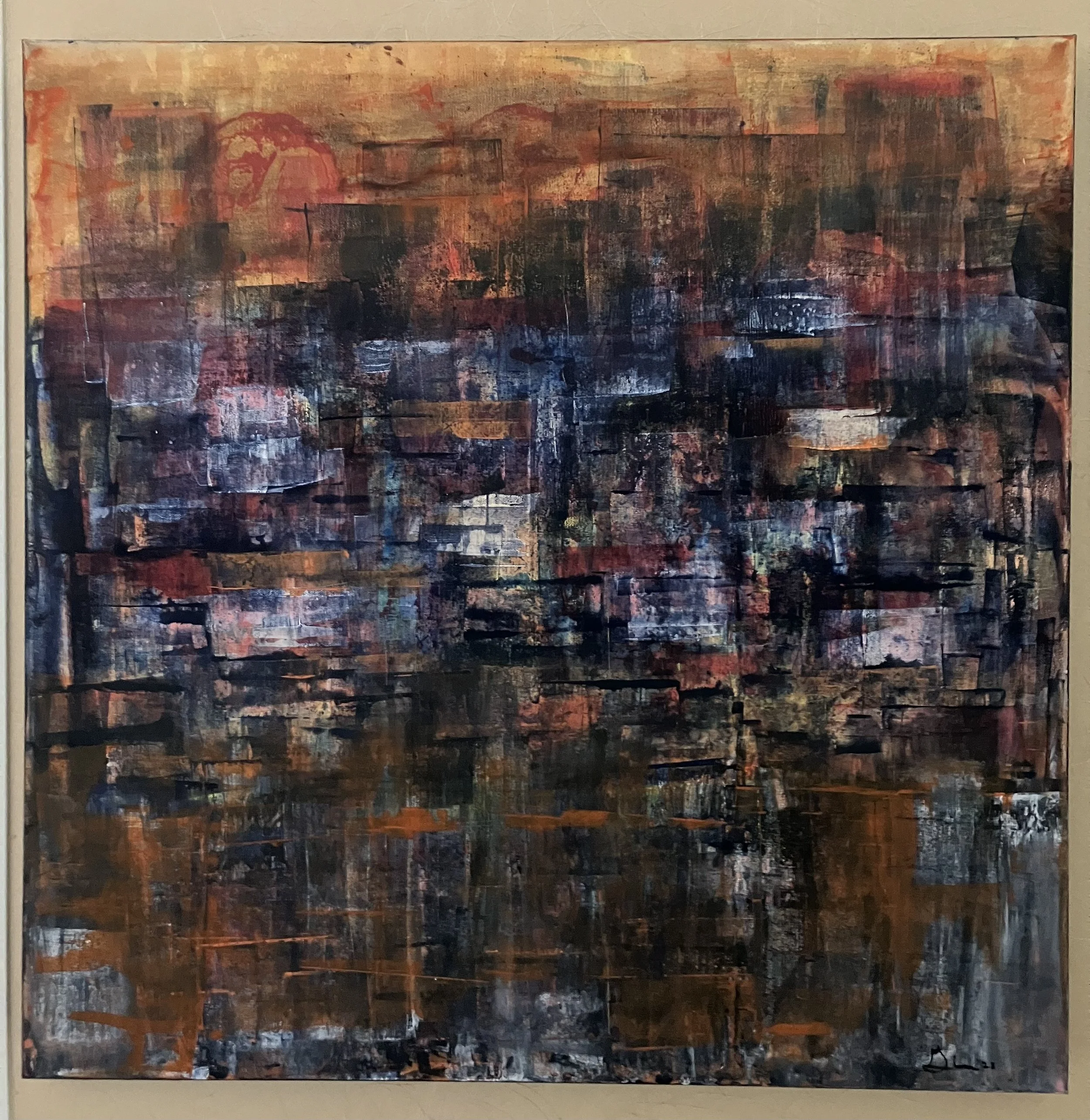 30 x 30 in.    Acrylic on canvas -   2025