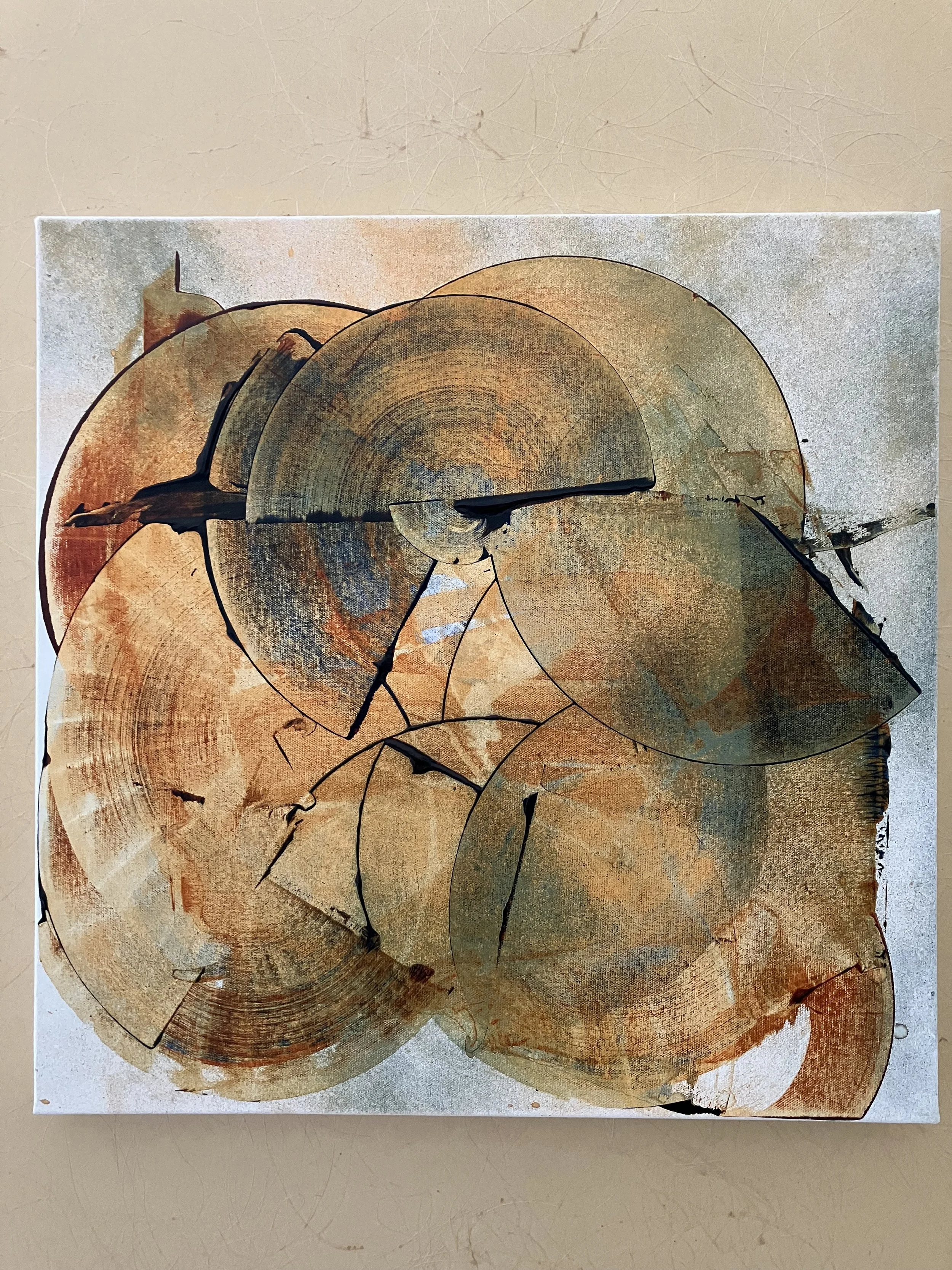 20 x 20 in.    Mixed media on canvas -   2026