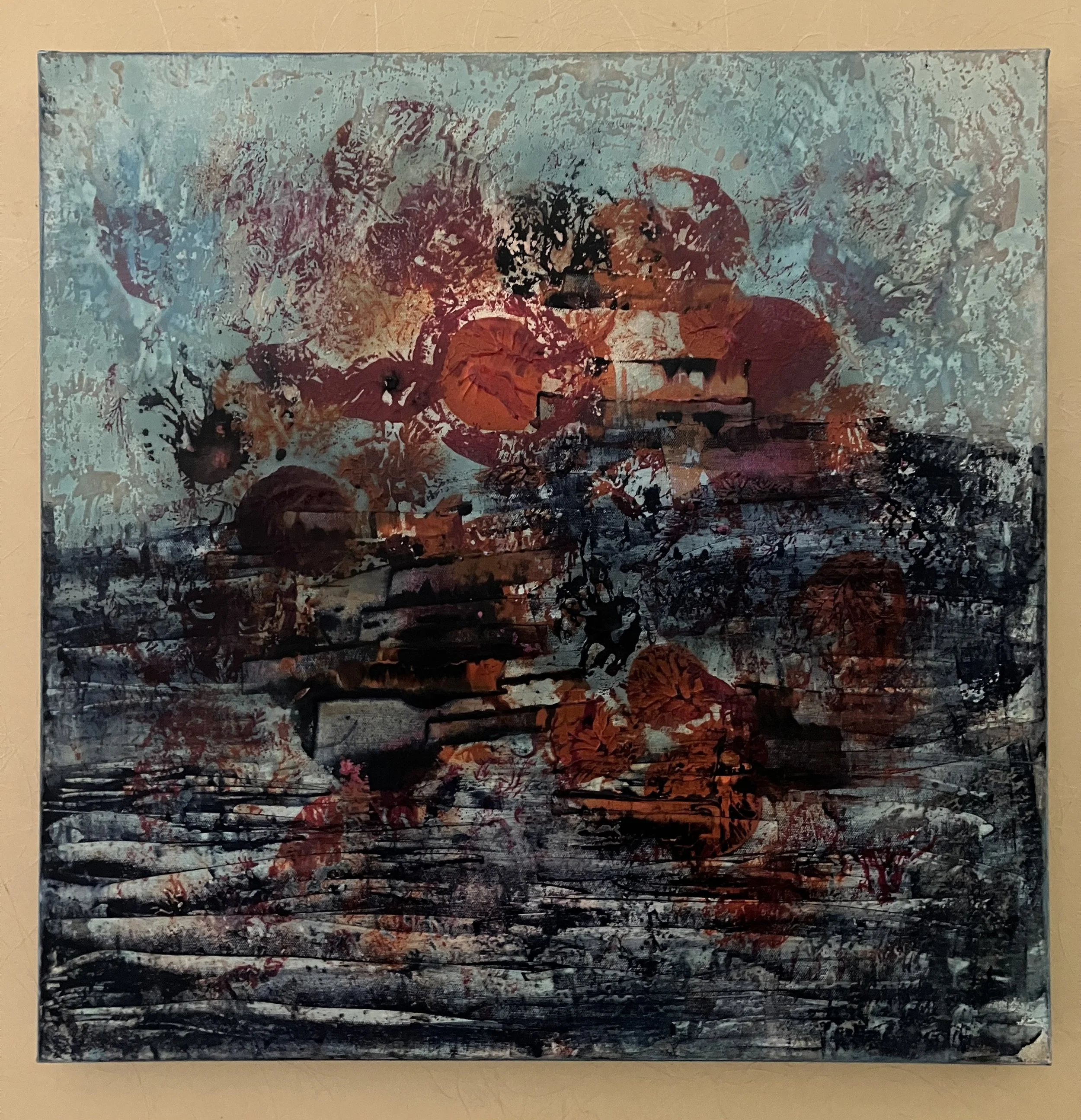 Outside of Time   24 x 24 in.    Acrylic on canvas -   2025