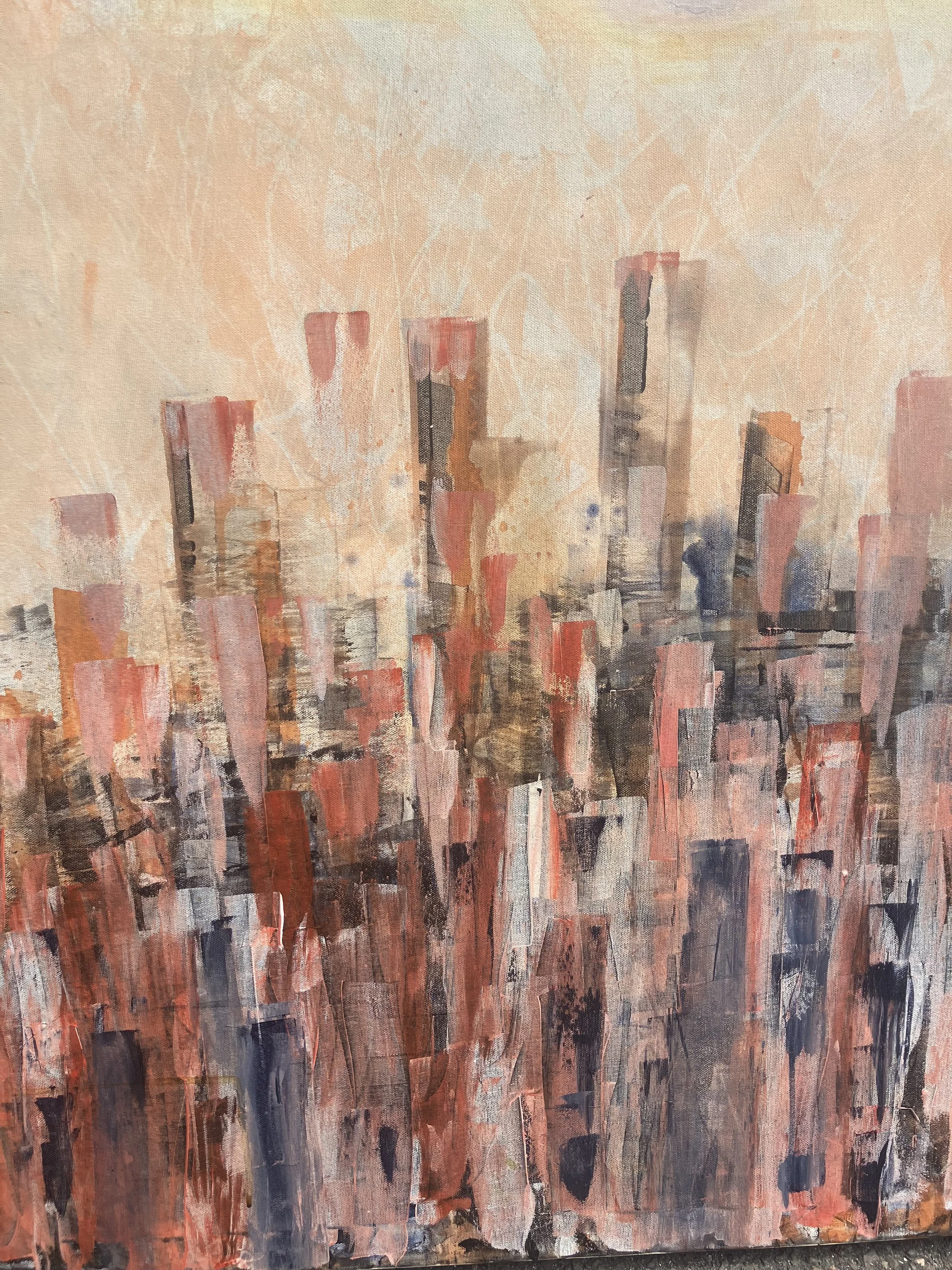 NYC IV   30 x 30 in. Acrylic on canvas - 2024