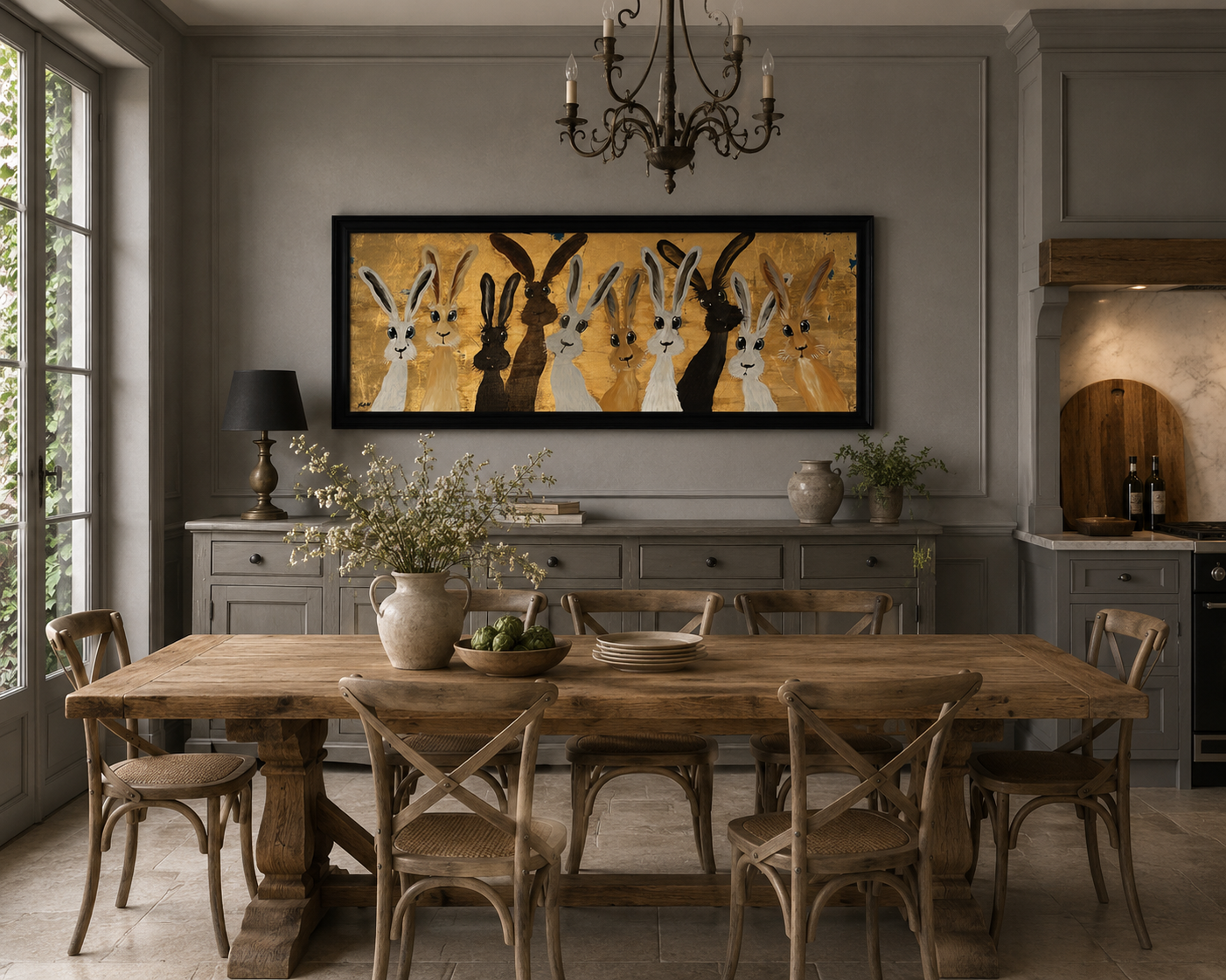 The Heritage up to 12 Hares 112 x 52cm