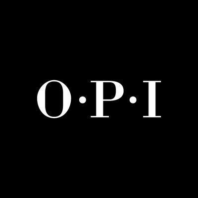 Black background with white text displaying "O.P.I" in the center.